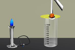 Experience the interaction of nonmetals with oxygen