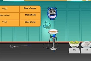 Compare melting points